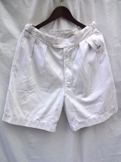60's Vintage Royal Navy Tropical Shorts White / 1