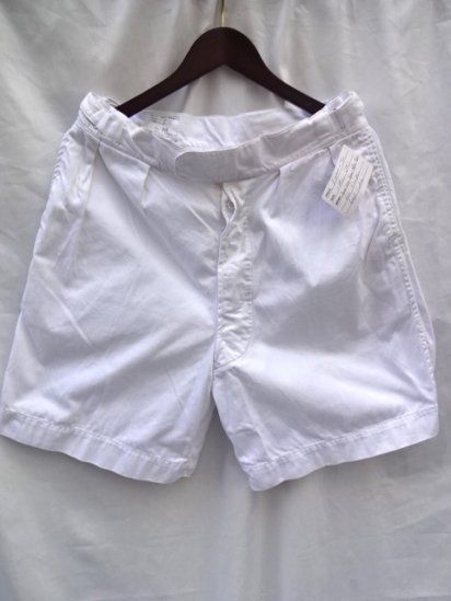 60's Vintage Royal Navy Tropical Shorts White / 2