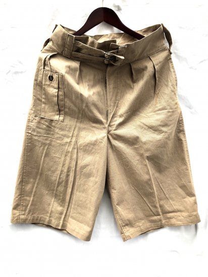 1942 Dated 40's Vintage Dead Stock British Army 1941 Pattern Khaki Drill Shorts / 9