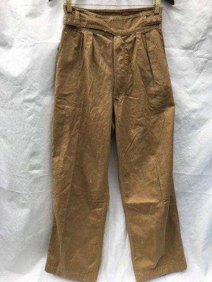 50's Vintage British Army Khaki Drill Trousers Khaki