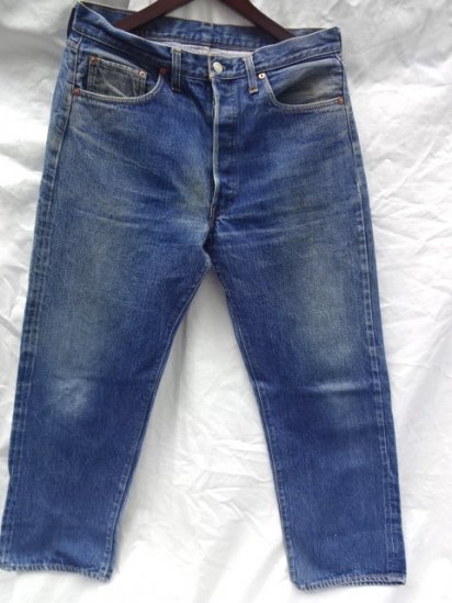 70's Vintage LEVI'S 501 66 - Made in U.S.A Good Conditon Indigo