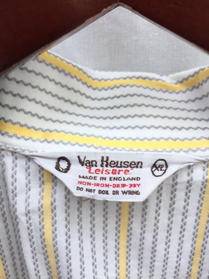 60s Van Heusen オフィサーシャツ　Made in ENGLAND