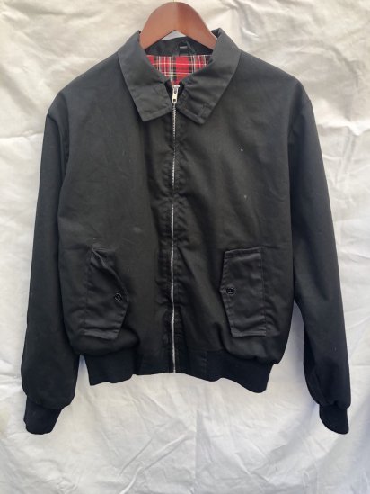 80s ~ 90's Vintage Old Harrington Jacket MADE IN ENGALND Black / 1