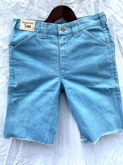<img class='new_mark_img1' src='https://img.shop-pro.jp/img/new/icons50.gif' style='border:none;display:inline;margin:0px;padding:0px;width:auto;' />70`s Lee CutOff Cotton Twill Shorts Made In USA