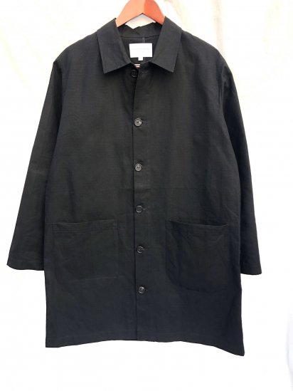 KESTIN HARE Munro Shop Coat Made in U.K Black - ILLMINATE 