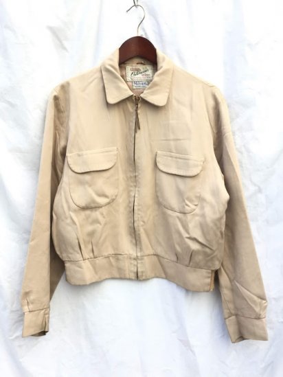50's Vintage HERCULES Gabardine Jacket Good Condition Khaki