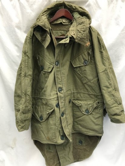 50's ~ 60's Vintage British Army Middle Parka Olive - ILLMINATE
