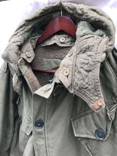 50's ~ 60's Vintage British Army Middle Parka Olive - ILLMINATE