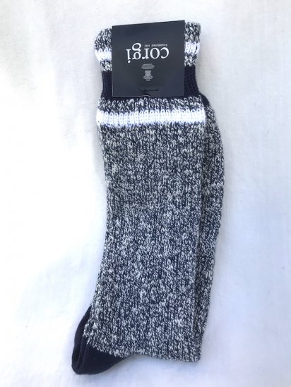 Corgi Cotton Socks Made in U.K Navy