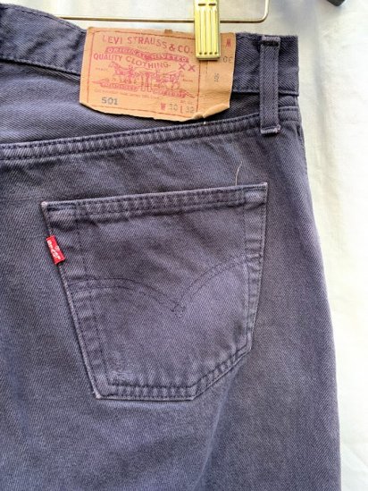 90s LEVIS 501 Black Denim Pants Made In UK - ILLMINATE Official