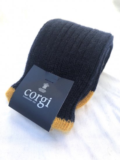 Corgi Cotton  Cashmere Socks MADE IN U.K Navy