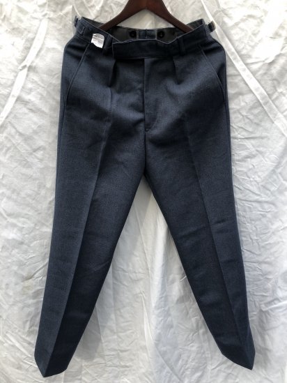 70's Vintage RAF (Royal Air Force) No.1 Working Dress Trousers Mint Condition Blue Grey / 2