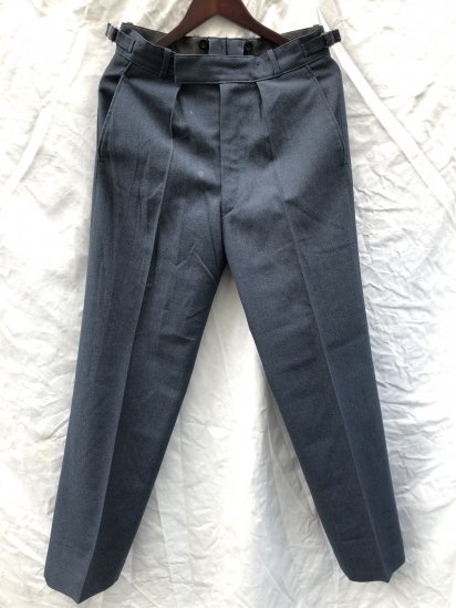 70's Vintage RAF (Royal Air Force) No.1 Working Dress Trousers Blue Grey / 3