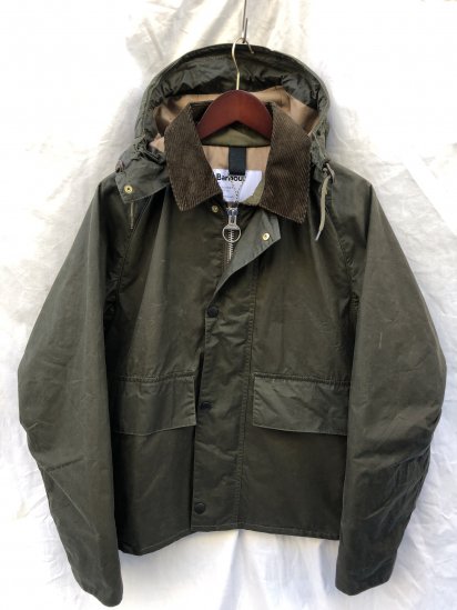 Barbour × Margaret Howell Spey Wax Jacket Olive - ILLMINATE