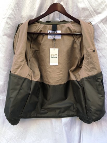 Barbour × Margaret Howell Spey Wax Jacket Olive   ILLMINATE