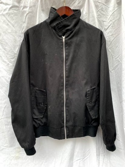 80s ~ 90s Vintage Harrington Jacket Made In England Black / 3