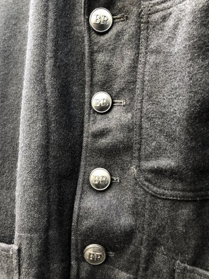 50's ~ VIntage British Railway Wool Driver Jacket Black