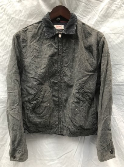 50's ~ Vintage MONTGOMERY WARD "Power House" Black Chambray Work Jacket -  ILLMINATE Official Online Shop