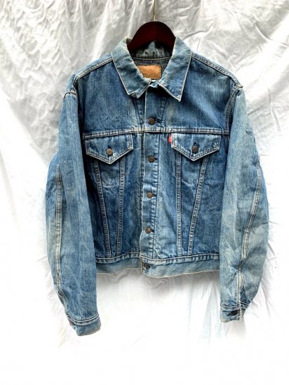 70s Vintage LEVIS 70505 Denim Jacket With Troy Blanket / 1