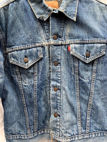 70s Vintage LEVIS 70505 Denim Jacket With Troy Blanket / 1 