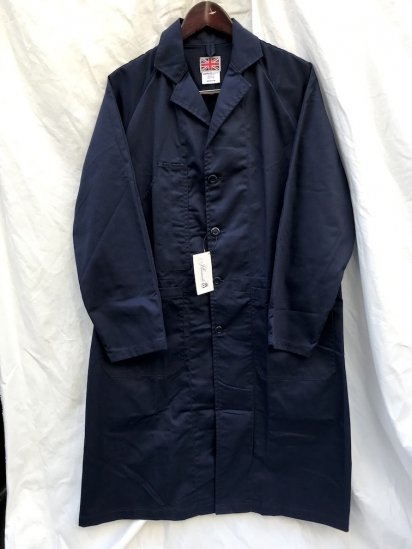 Uniform World Twill Work Coat Made in ENGLAND Navy