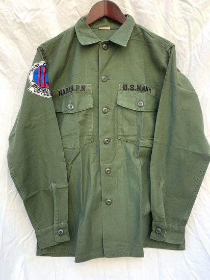 60's ~ 70's Vintage US Army Utility Shirts Olive