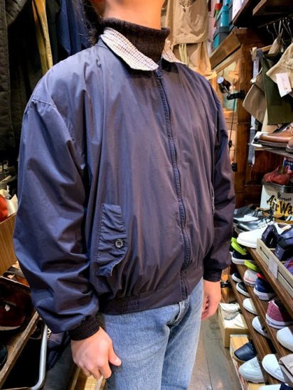 Old Aquascutum Nylon Harrington Jacket Made In England Navy - ILLMINATE  Official Online Shop