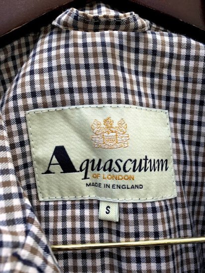 Old Aquascutum Nylon Harrington Jacket Made In England Navy