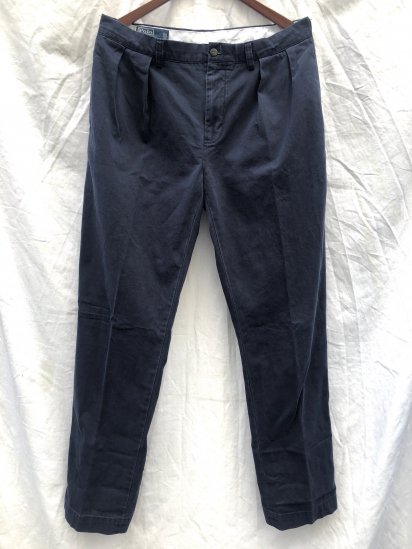 90s ~ 00's OLD Polo Ralph Lauren Chino Pants Navy / 3
