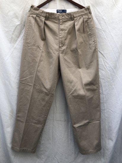 90s ~ 00's OLD Polo Ralph Lauren Chino Pants Ecru / 5