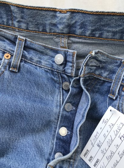 90's～Old LEVIS 501 Denim Pants Made In France - ILLMINATE 