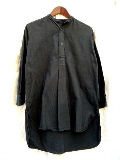 40s Vintage Royal Navy Officer Shirts Black Over Dyed / 4