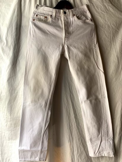 80s Old LEVIS 501 Denim Pants Made In USA White / 12