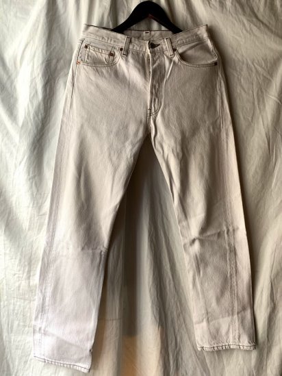 90s Old LEVIS 501 Denim Pants Made In USA White / 13