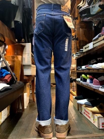 Deadstock LEE 200 STRETCH JEANS/リー 200 ストレッチデニム 真っ紺 Made in U.S.A 【W27.5 L32】【デニムパンツ】【ジーンズ】【STRAIGHT SEAT】