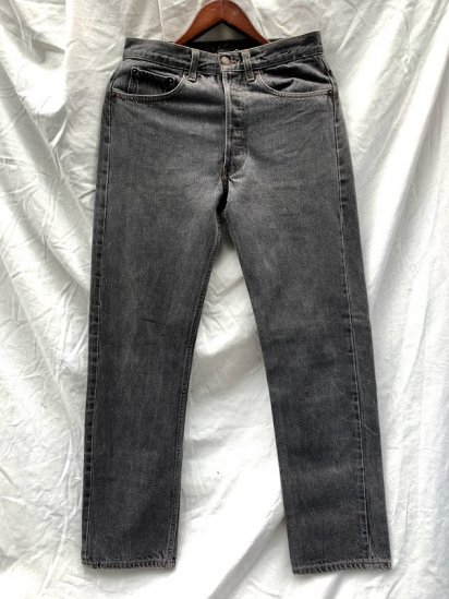 90s Vintage LEVIS 501 Black Denim Pants Made In USA / 19