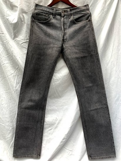 90s Vintage LEVIS 501 Black Denim Pants Made In USA / 20 