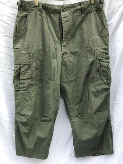 60's Vintage US Army Non Rip 3rd Jungle Fatigue Pants