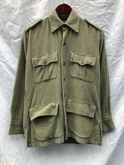 50's ~ 60's Vintage British Army? Aertex Bush Jacket / 1