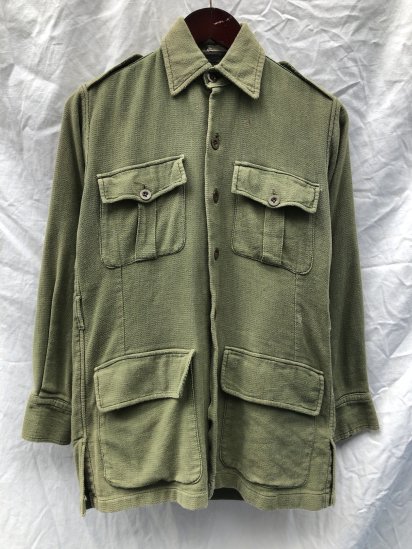 50's ~ 60's Vintage British Army? Aertex Bush Jacket / 2 ...