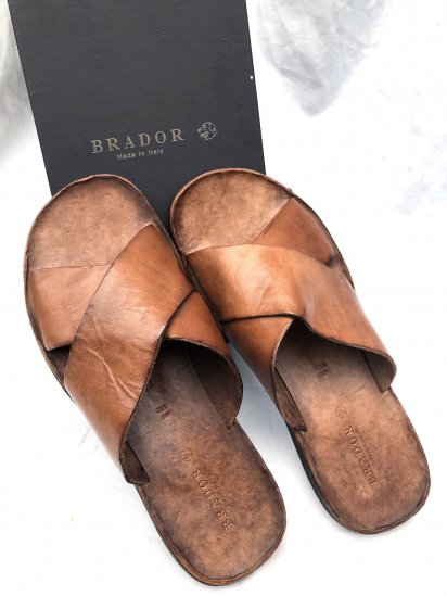 BRADOR Leather Sandal Made in Italy BrownSALE!! \16,000 → \12,800