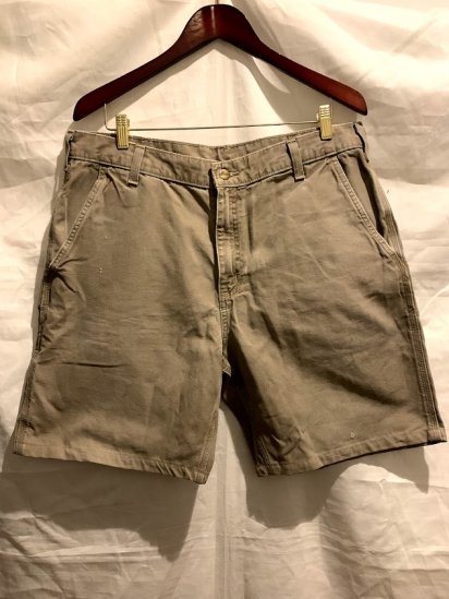 <img class='new_mark_img1' src='https://img.shop-pro.jp/img/new/icons59.gif' style='border:none;display:inline;margin:0px;padding:0px;width:auto;' />90s∼ Old Carhartt Cotton Canvas Shrots Made In Mexico Light Brown






