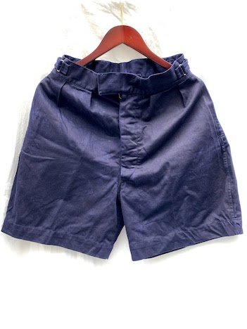 60's Vintage Royal Navy Blue Drill Shorts Mint Condition