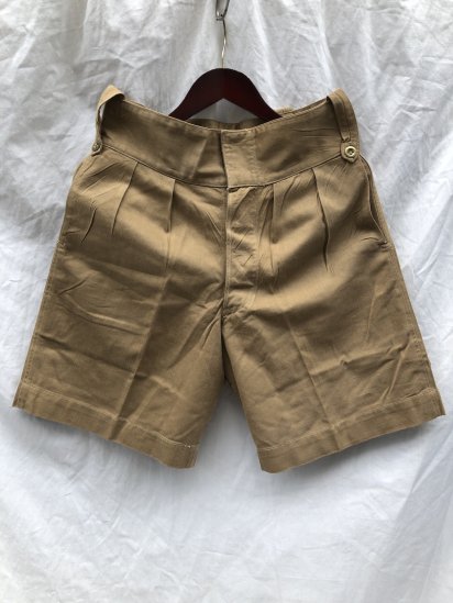 <img class='new_mark_img1' src='https://img.shop-pro.jp/img/new/icons50.gif' style='border:none;display:inline;margin:0px;padding:0px;width:auto;' />40's Vintage Dead Stock British Army Khaki Drill Shorts / 2