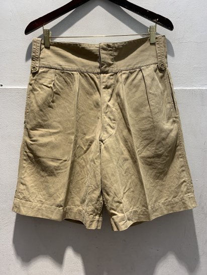 40-50's Vintage British Army Khaki Drill Shorts / 4