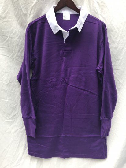 <img class='new_mark_img1' src='https://img.shop-pro.jp/img/new/icons50.gif' style='border:none;display:inline;margin:0px;padding:0px;width:auto;' />Dead Stock Britsh Military PT Tops Rugby Shirts Purple