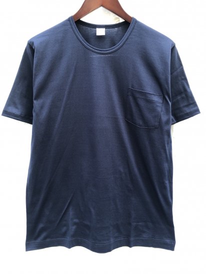 <img class='new_mark_img1' src='https://img.shop-pro.jp/img/new/icons50.gif' style='border:none;display:inline;margin:0px;padding:0px;width:auto;' />Gicipi Cotton Jersey Pocket Tee MADE IN ITALY Navy
