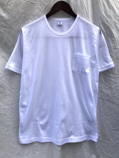Gicipi Cotton Jersey Pocket Tee MADE IN ITALY White