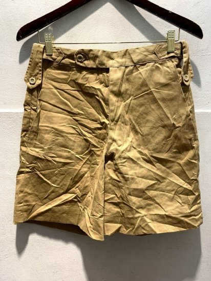 ~80's Vintage Dead Stock British Army Flat Front Khaki Drill Shorts W∼29 / 1
