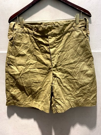 ~80's Vintage Dead Stock British Army Flat Front Khaki Drill Shorts W∼32 / 3
